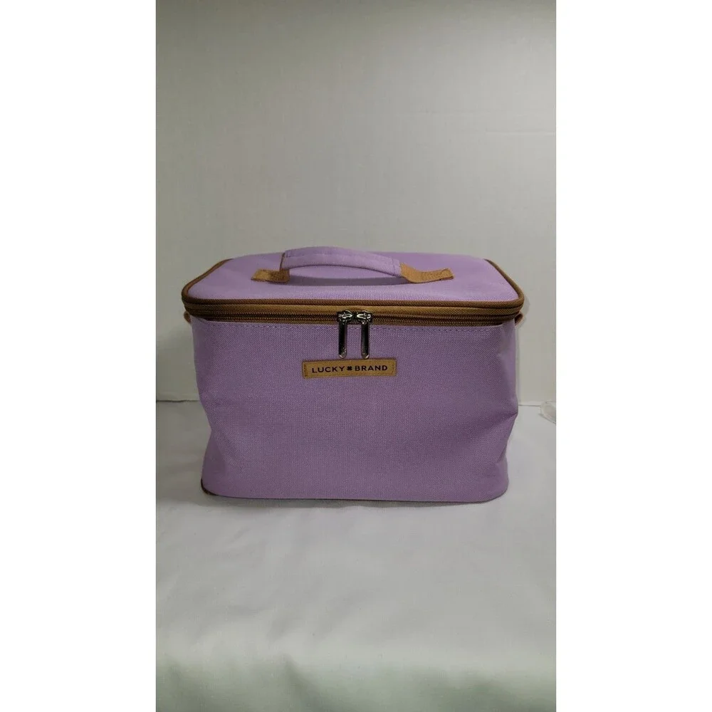 Lucky Brand Purple Lunch Bag Insulated with Detachable Strap 10x7x7.5